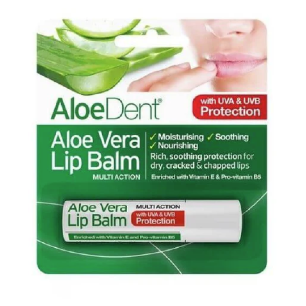 Optima Aloe Vera Lip Balm With Tea Tree & Lysine 4G