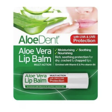 Optima Aloe Vera Lip Balm With Tea Tree & Lysine 4G