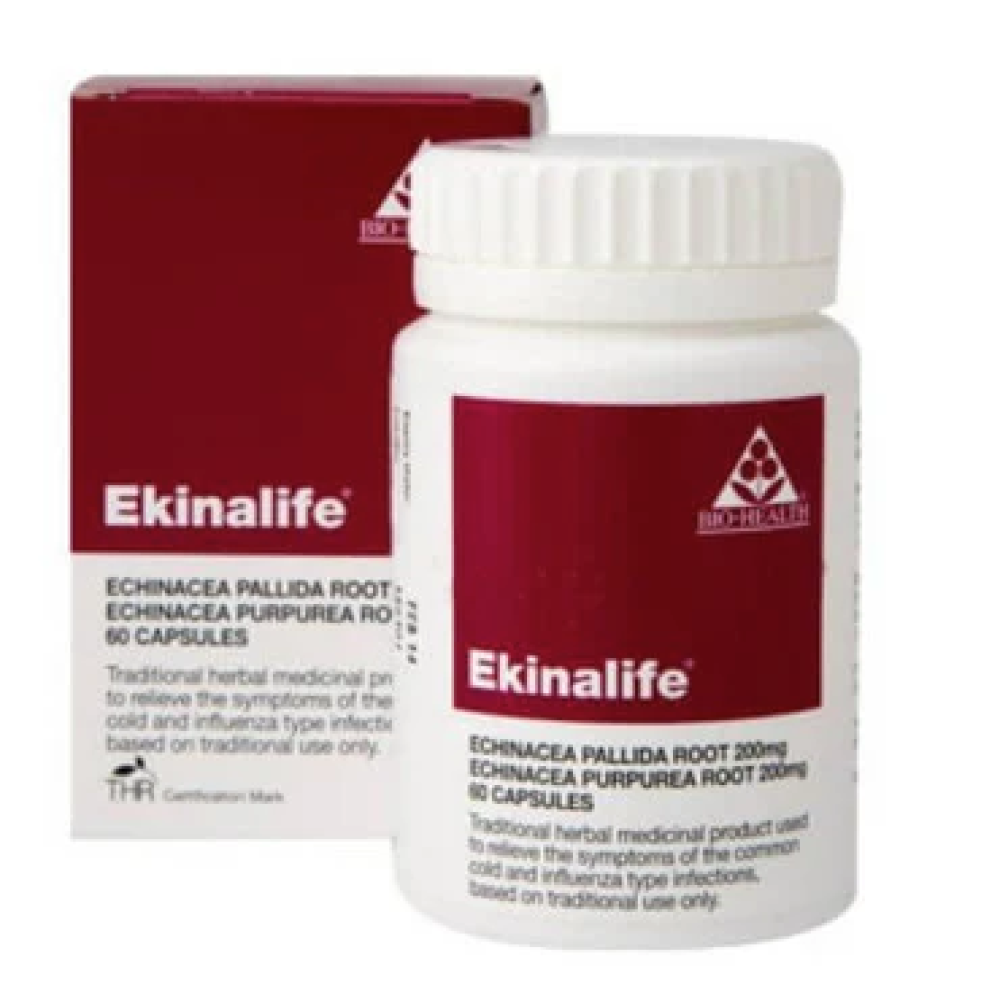 BIO HEALTH Ekinalife  Echinacea Root Caps 60's
