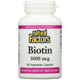 Natural Factors Biotin 5000Mcg 60 VCaps