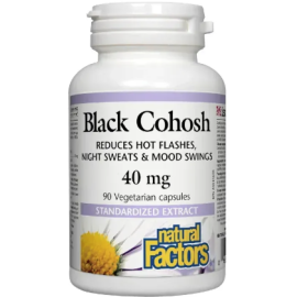 Natural Factors Black Cohosh 40mg Capsules 90's