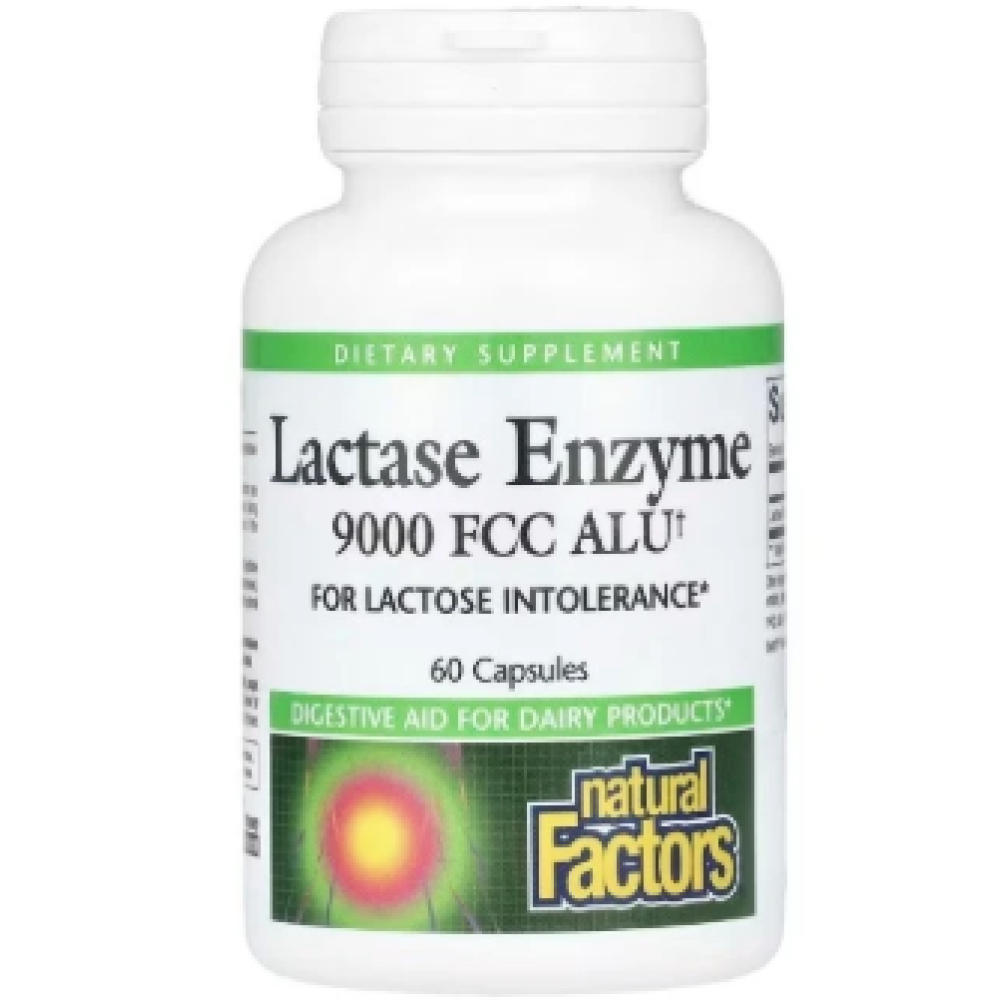 Natural Factors Lactase Enzyme 60 Caps