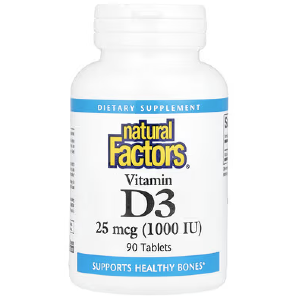 Natural Factors Vitamin D3 1000 I.U Capsules 90's