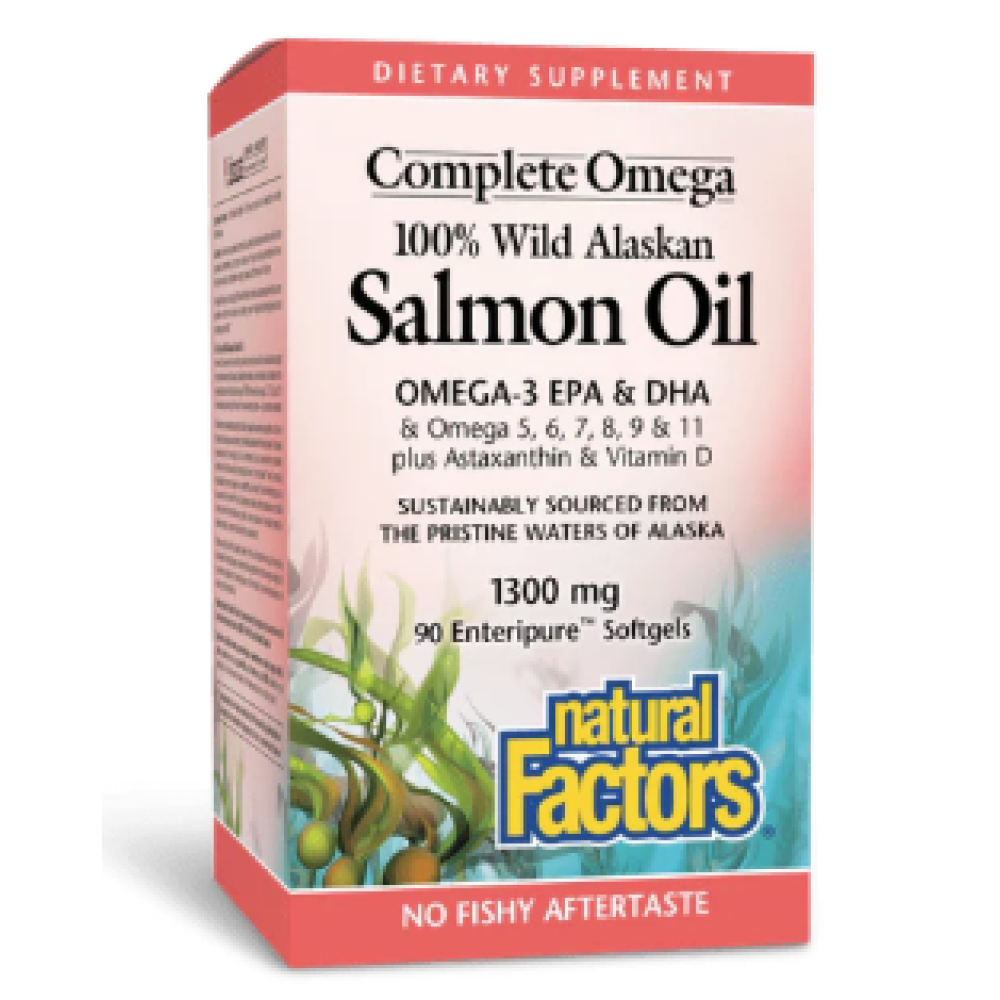 Natural Factors Wild Alaskan Salmon Oil 1300 mg 90's