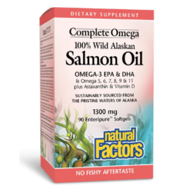 Natural Factors Wild Alaskan Salmon Oil 1300 mg 90's