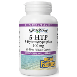 Natural Factors 5-HTP 100 mg Time Release Caplets 60's