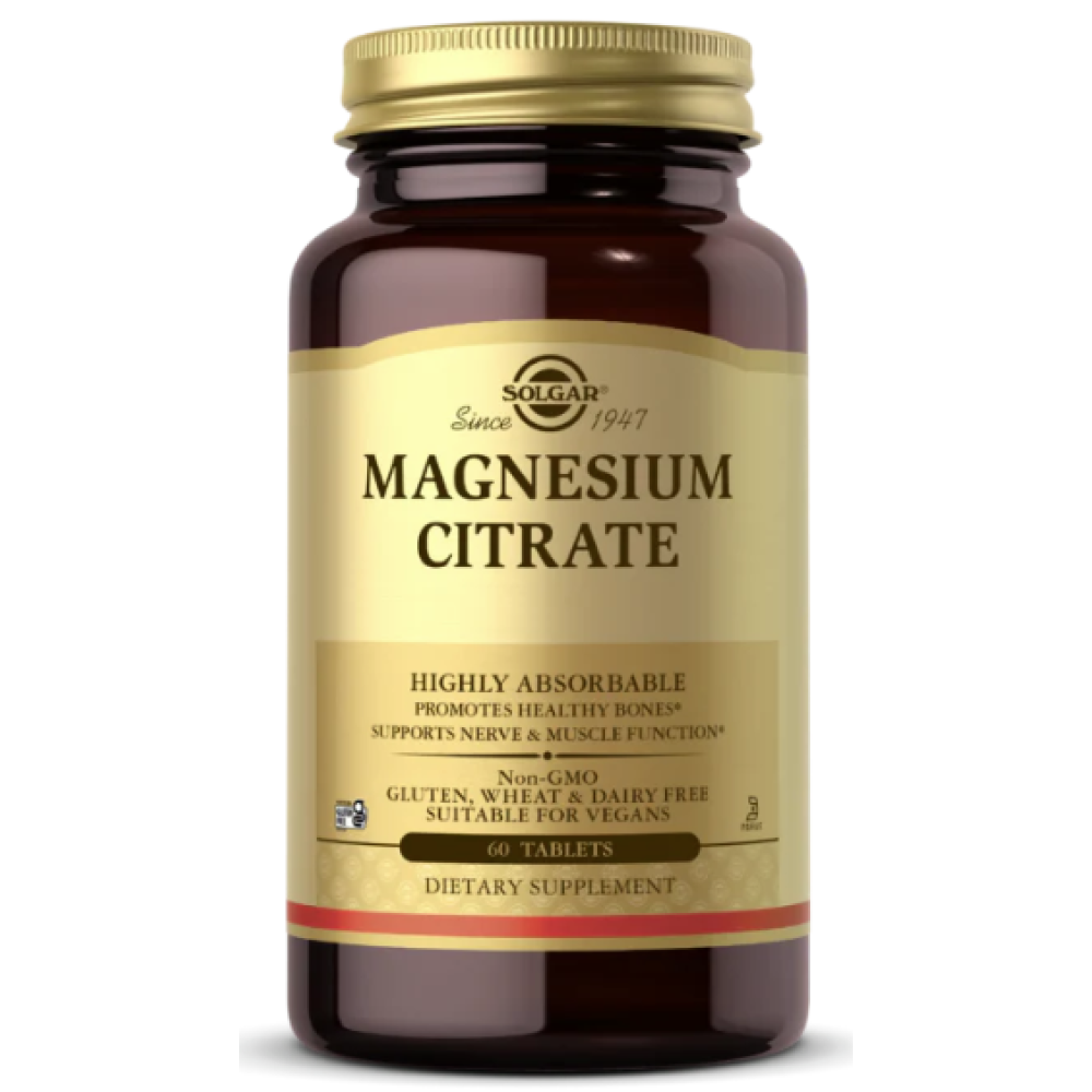 Solgar Magnesium Citrate Tabs 60's