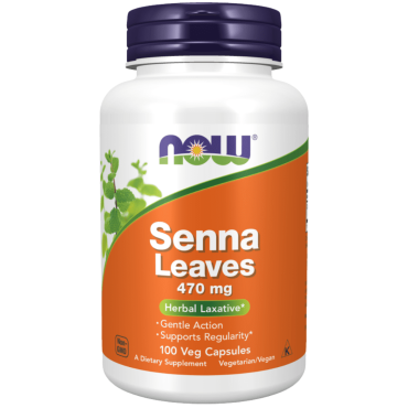 Now Senna Leaves  470Mg VCaps 100's