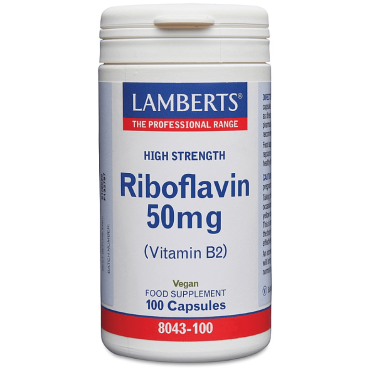 Lamberts Vitamin B2 - Riboflavin 50Mg 100's