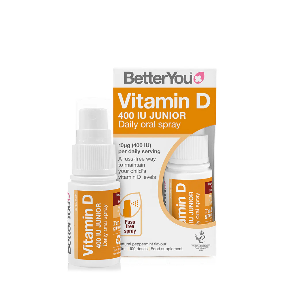 BETTER YOU Dlux Junior Vitamin D3 400iu Spray 15Ml For Kids 3+