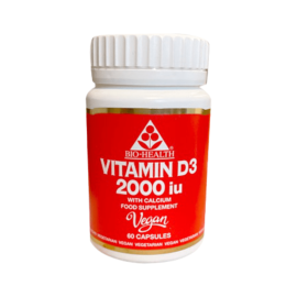 BIO-HEALTH Vitamin D3 2000iu Vegan 60's