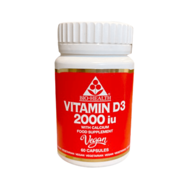 BIO-HEALTH Vitamin D3 2000iu Vegan 60's