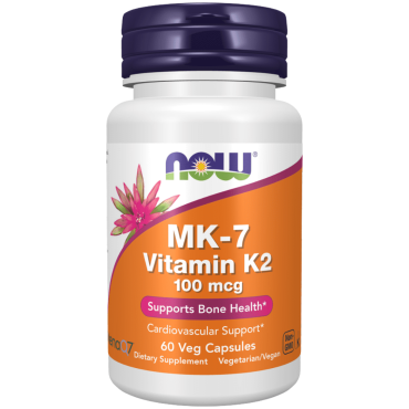 NOW Vitamin K2 MK7 100mcg Vcaps 60's