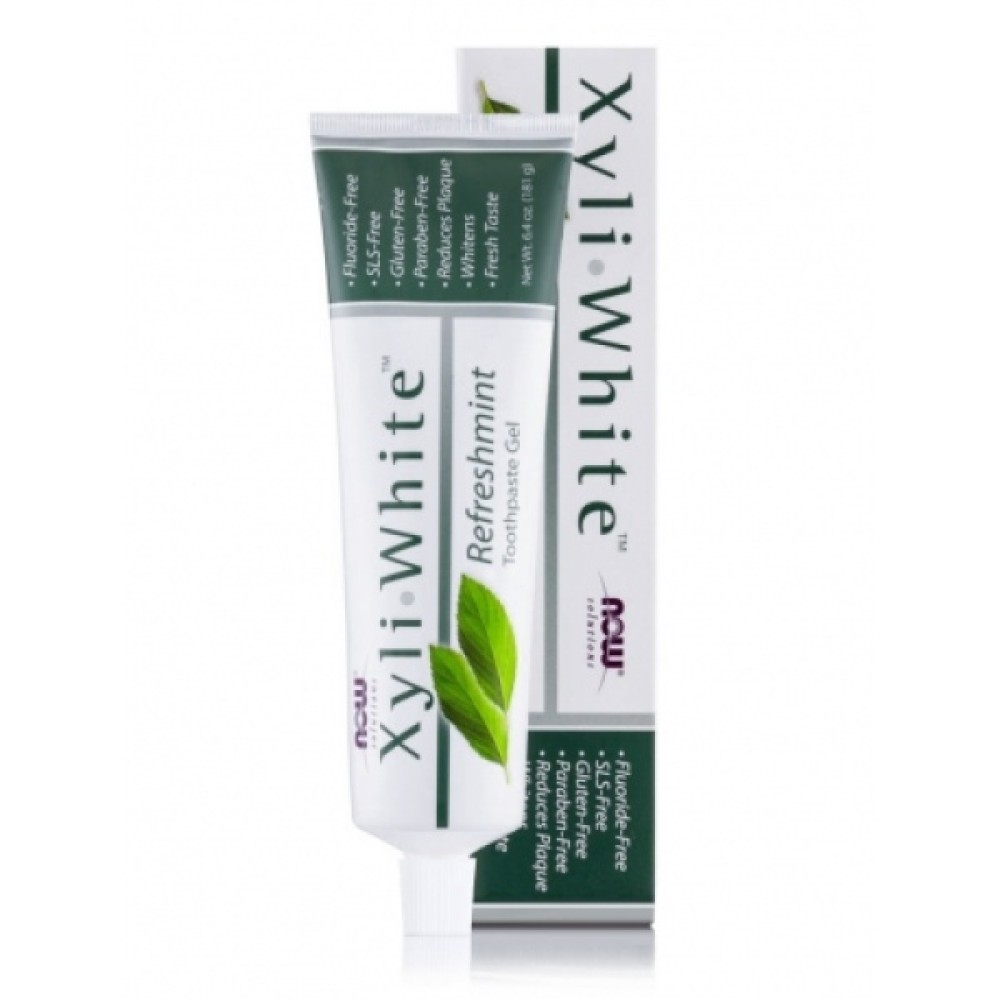 NOW Xyliwhite Refreshmint Toothpaste Gel 181Gm Fluoride & SLS Free