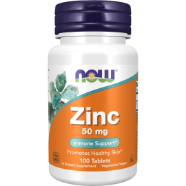 NOW Zinc Gluconate 50mg Tabs 100's