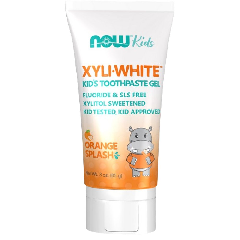 NOW  Xyliwhite Kids Toothpaste Gel Orange 85gm - Fluoride & SLS Free