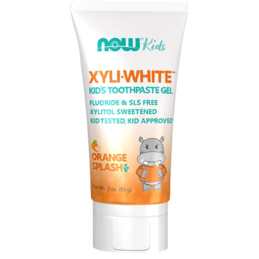 NOW  Xyliwhite Kids Toothpaste Gel Orange 85gm - Fluoride & SLS Free