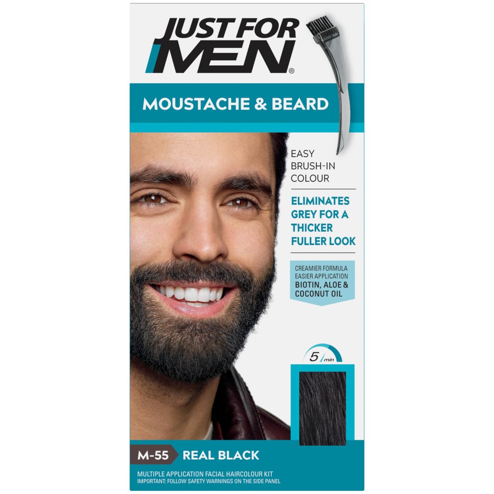 Just For Men Moustache & Beard M-55 Real Black 14g