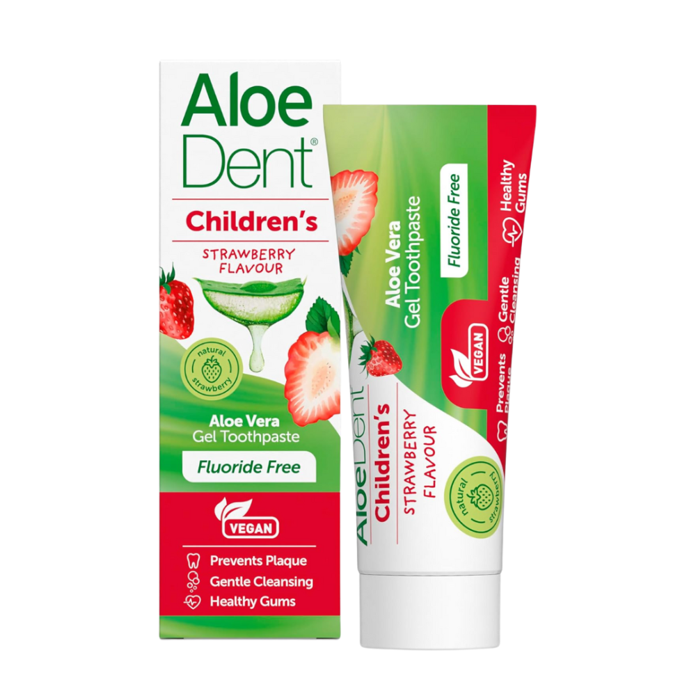 Optima Aloe Dent Children's Strawberry Flavour Toothpaste 50ml