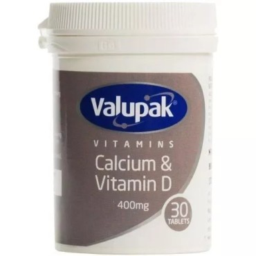 Valupak Calcium & Vitamin D Chewable Tablets 30's