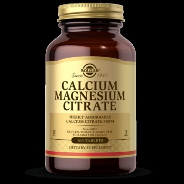 Solgar Calcium Magnesium Citrate Tabs 100's