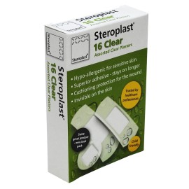 Steroplast Washproof Assorted Plasters 16's