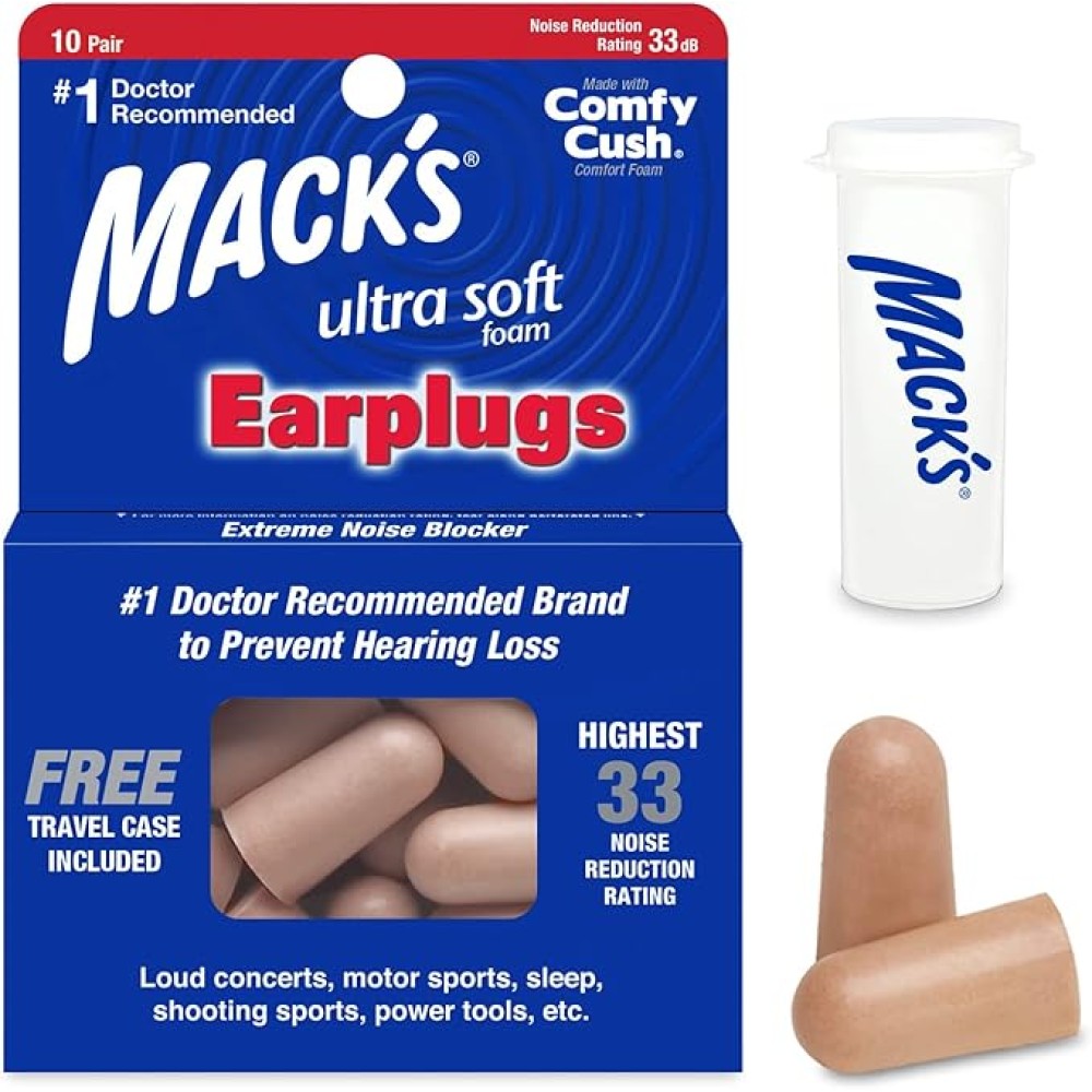 Mack's Ultra Soft Foam 10 Pair Ear Plugs