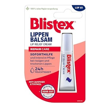 Blistex Lippen Balsam Lip Relief Cream Repair Care SPF15 6Ml