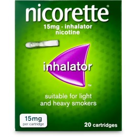 Nicorette 15mg nicotine inhalator. 20 Catridges