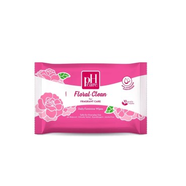 Ph Care Floral Clean Wipes 10's