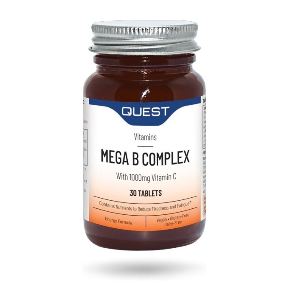 Quest Mega B Complex with Vitamin C 1000mg 30's