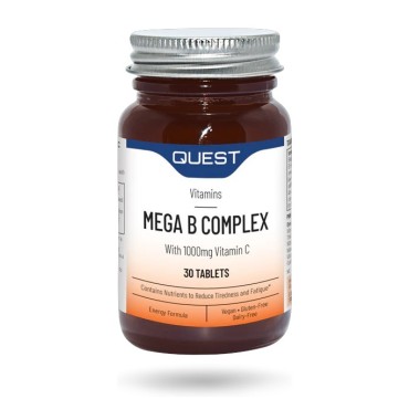 Quest Mega B Complex with Vitamin C 1000mg 30's