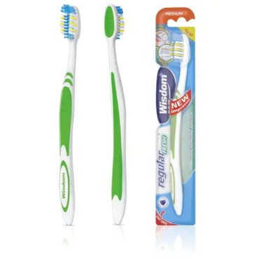 Wisdom Regular Fresh Medium Toothbrush 1's