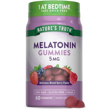 Nature's Truth Melatonin 5mg Vegan Gummies 60's