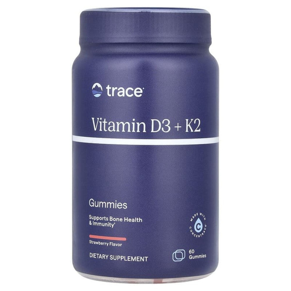 Trace Minerals Vitamin D3+K2 Gummies 60's