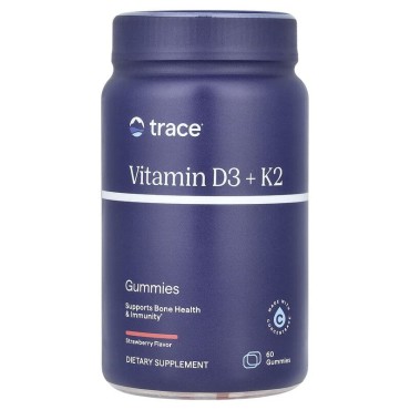 Trace Minerals Vitamin D3+K2 Gummies 60's