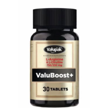 Valupak Valuboost+ (L-Arginine & L-Citrulline) 750/250Mg Tabs 30’s