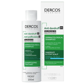 Vichy Dercos Anti-Dandruff Shampoo for Normal to Oily Hair 200ML