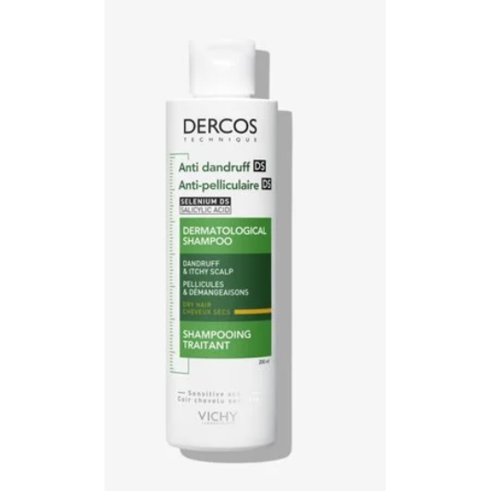 Vichy Dercos Anti-Dandruff Shampoo For Dry Hair 200ml
