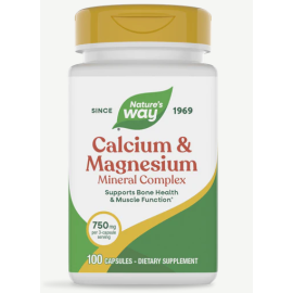 Natures Way Calcium Magnesium Mineral Complex Capsules 100's