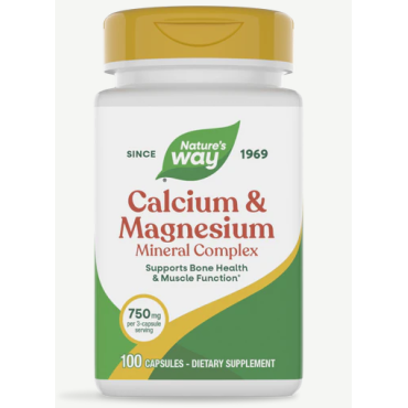 Natures Way Calcium Magnesium Mineral Complex Capsules 100's