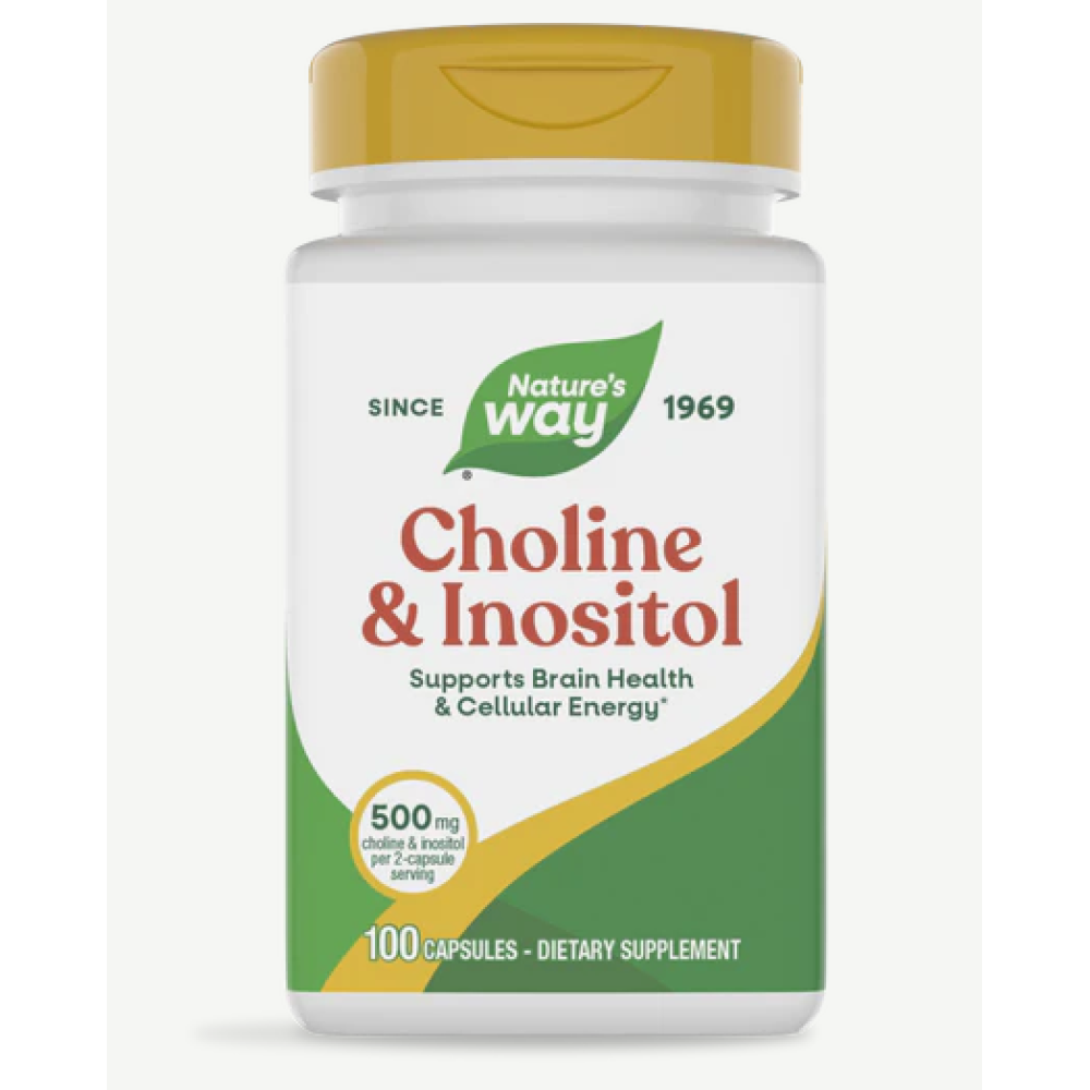 Natures Way Choline & Inositol Capsules 100's