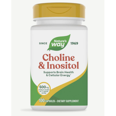Natures Way Choline & Inositol Capsules 100's