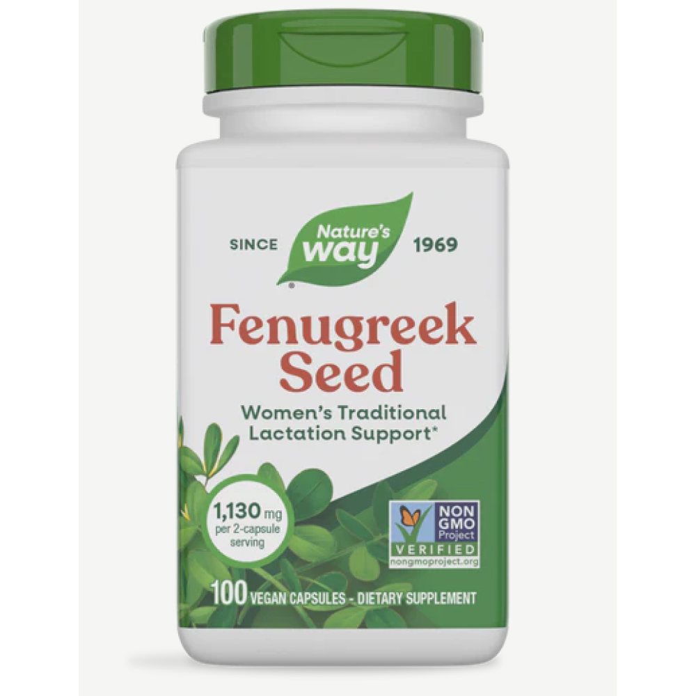 Natures Way Fenugreek Seed Vegan Capsules 100's