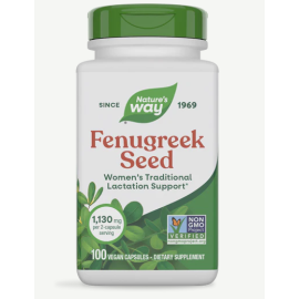Natures Way Fenugreek Seed Vegan Capsules 100's