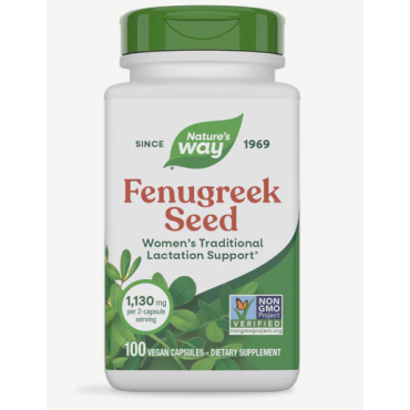 Natures Way Fenugreek Seed Vegan Capsules 100's