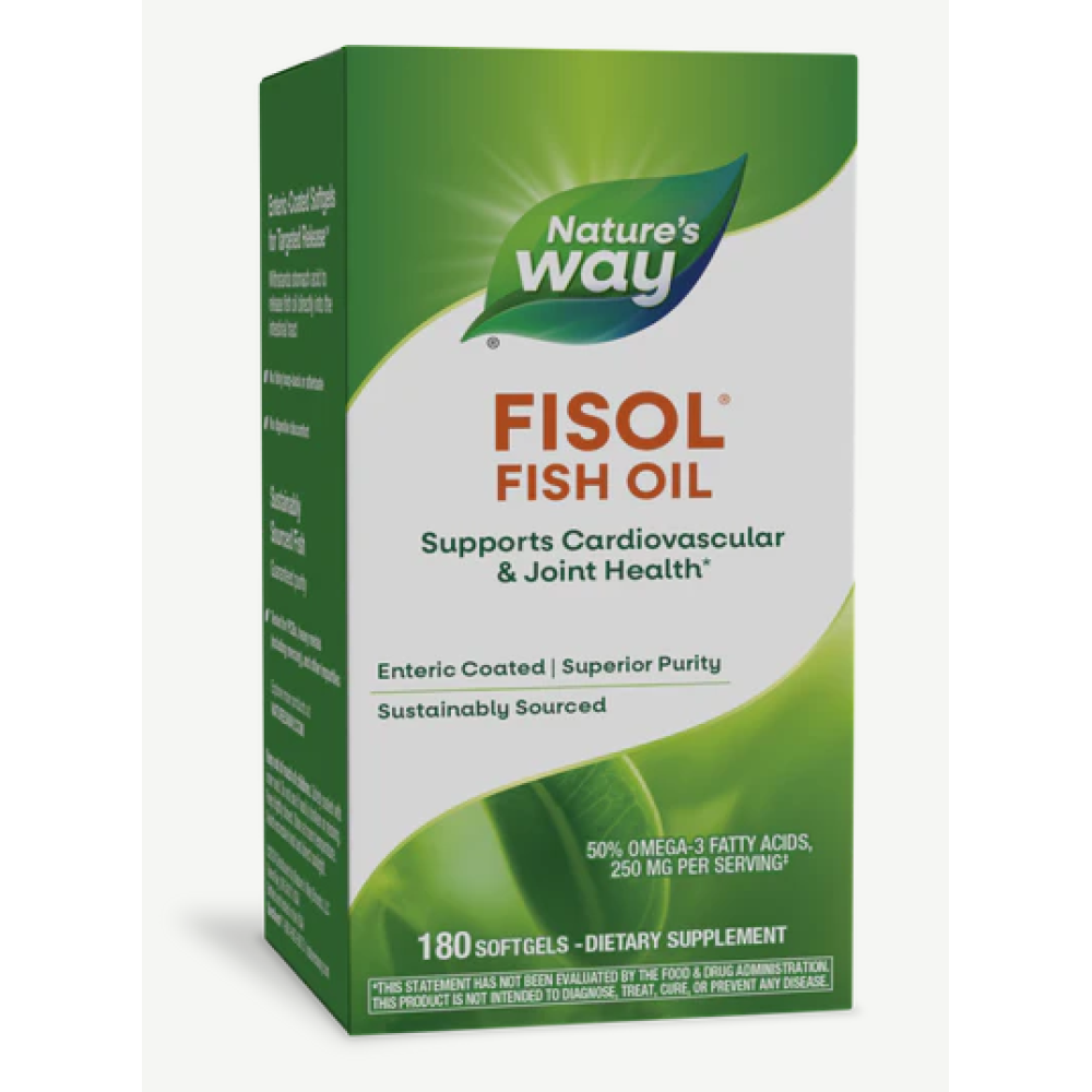 Natures Way Fisol Fish Oil softgels 180's 