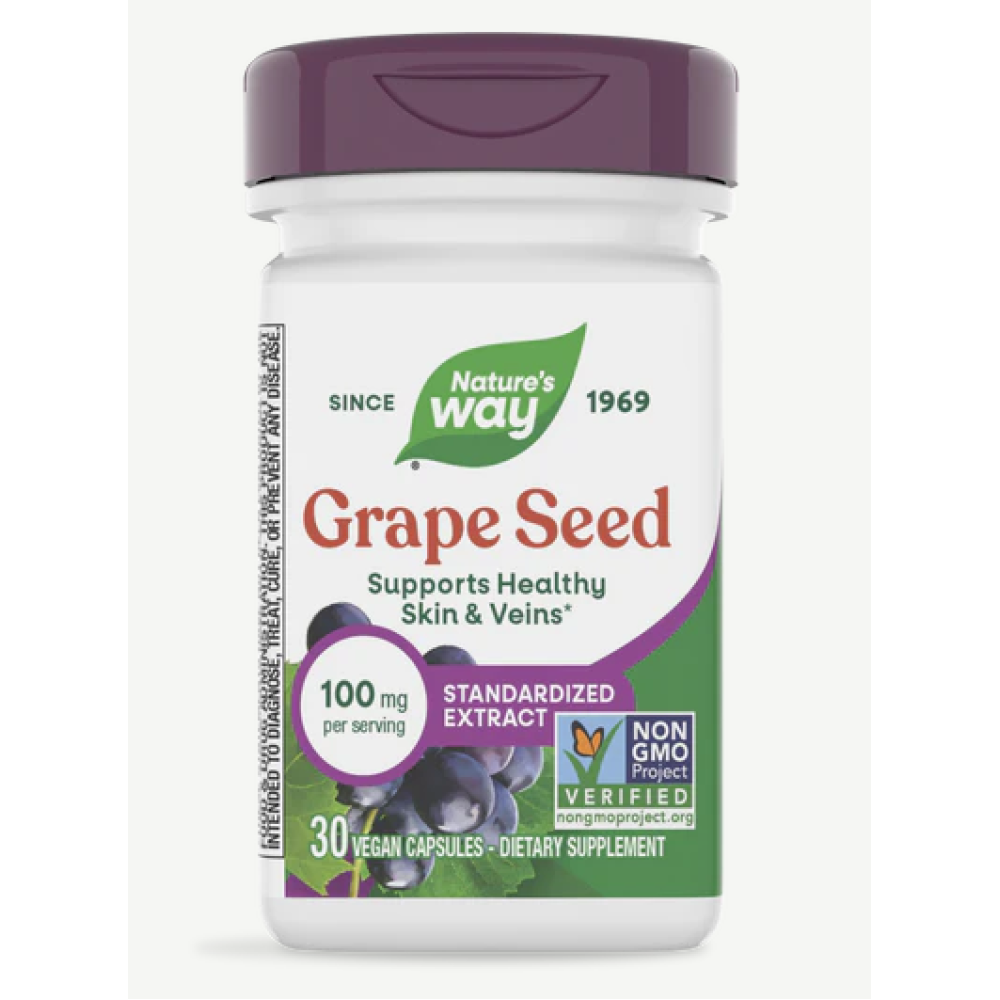 Natures Way Grape Seed 100mg Capsules 30's