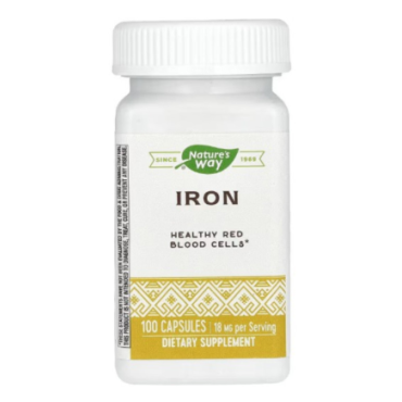 Natures Way Iron 18 mg Capsules 100's