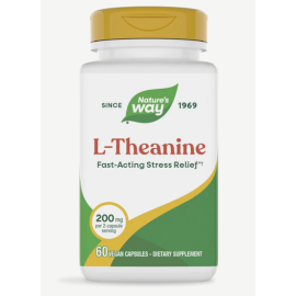 Natures Way L-Theanine 200mg  Capsules 60's